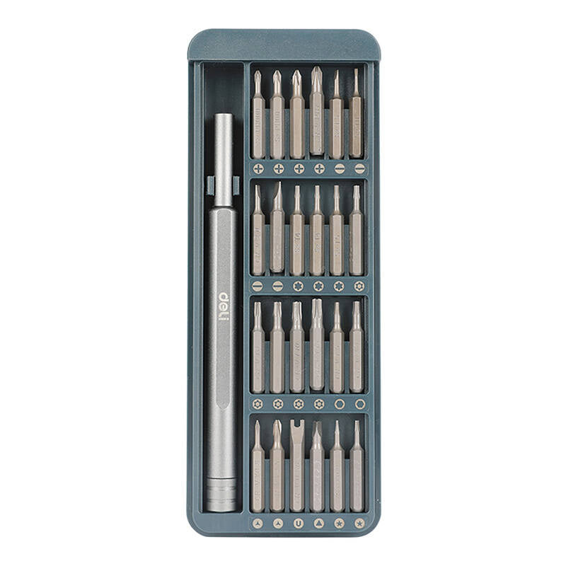 Precisionsmejselsats 25 delar med aluminiumhandtag, EDL241025