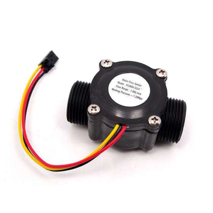 Vattenflödessensor 0-60L/min 5-24V G3&4, kompatibel med Arduino-projekt