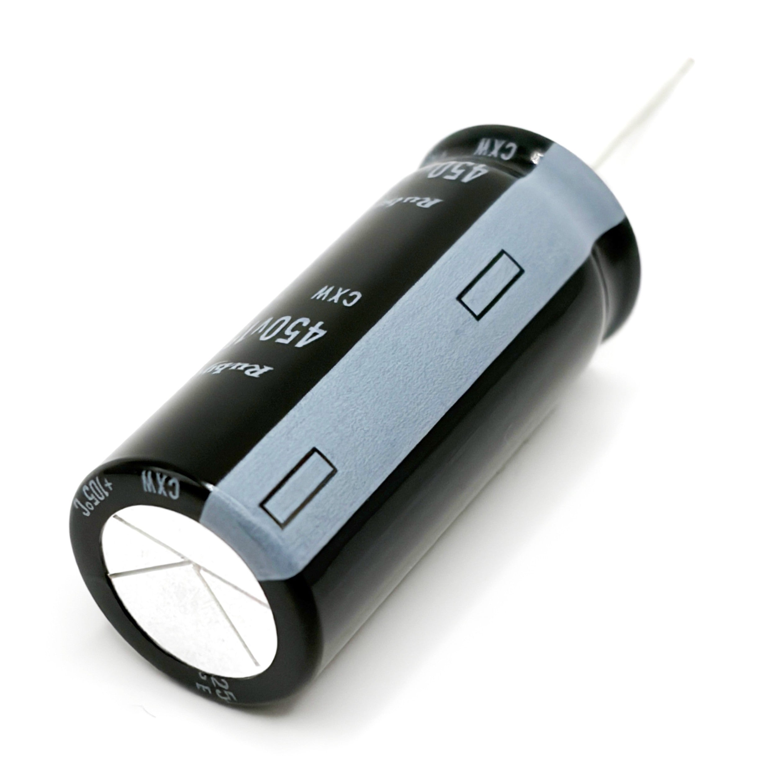 Kondensator 150uF 450V 105°C 40x18mm RM7.5mm, elektrolyt 450CXW150MEFR18X40