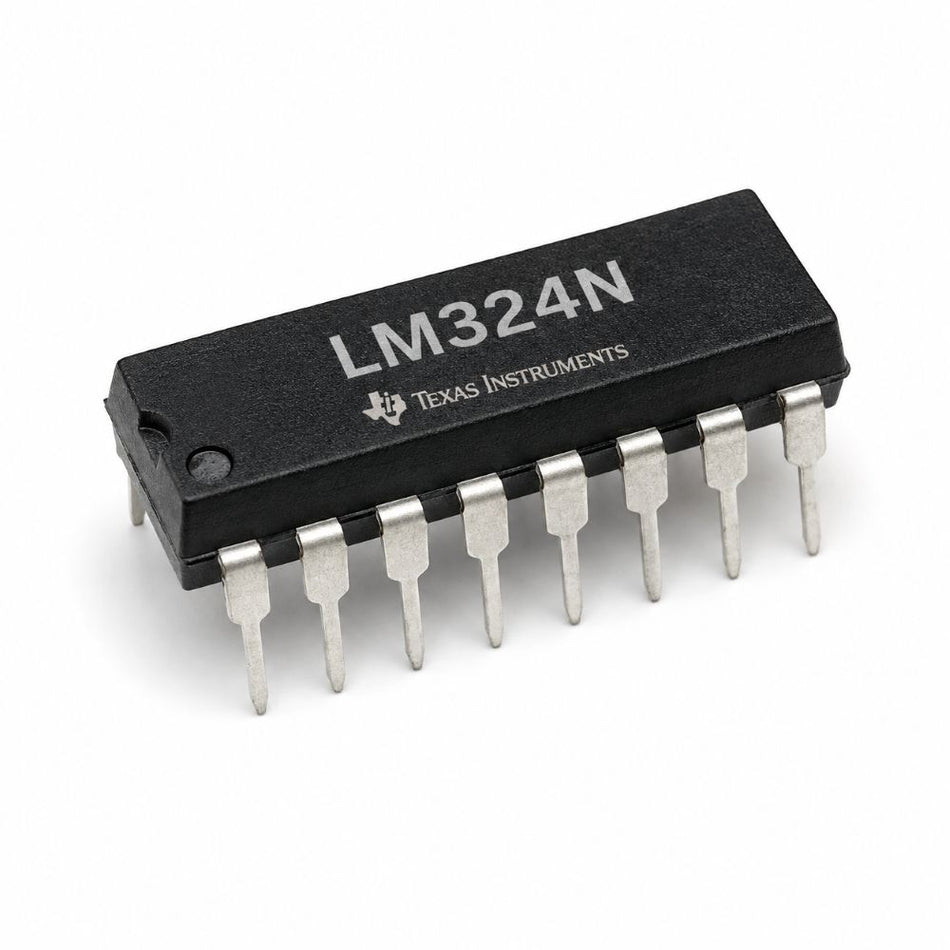Texas Instruments operationsförstärkare LM324N 4-kanal 1.2MHz 0.5V/us PDIP-14