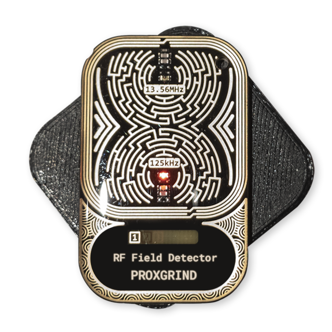RFID Fältdetektor för frekvenser 125KHz/13.56MHz