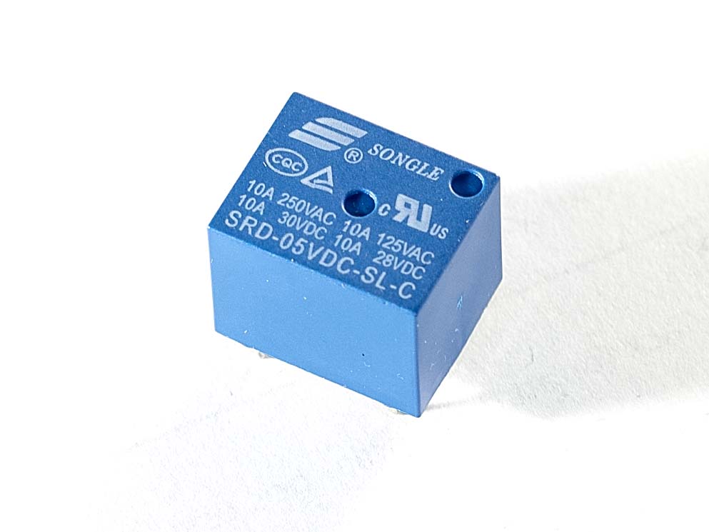 5V relä 230V/10A SRD-05VDC-SL-C