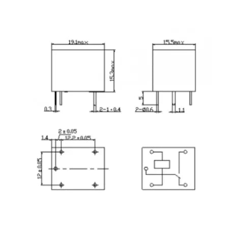 Relä SRD-36VDC-SL-C, 36V DC/250V AC 10A