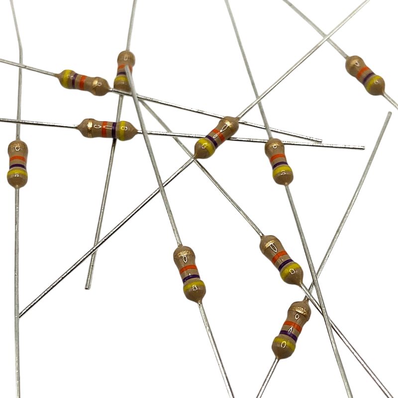 10-pack Resistor 47k Ω 0.25W 5% axial kolfilm CFR0W4J0473B00