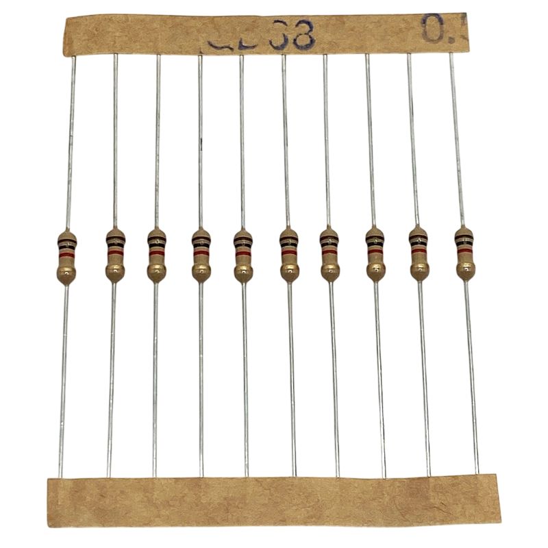 10-pack Resistor 1k Ω 0.25W 5% axial kolfilm CFR0W4J0102A10
